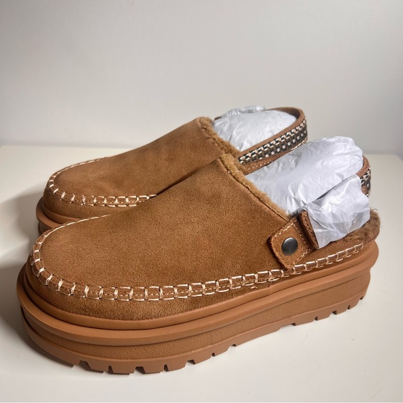 ALDO Mirellie Women's Platform Clog Lug Sole Mules Medium Brown Size 7.5 NEW - Picture 7 of 12